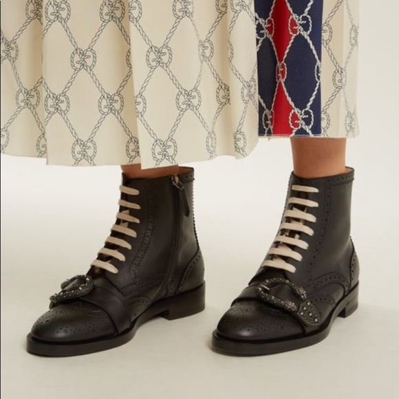 Gucci Shoes - GUCCI Dionysus brogue boots